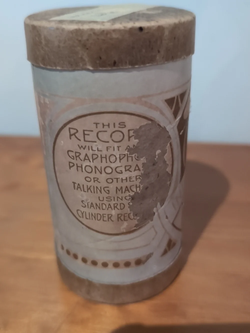 Antique Oxford Records Cylinder Phonograph Record - Accordion Solo Medley